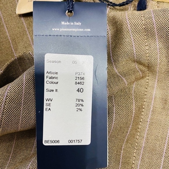 Piazza Sempione NWT Highrise straight legs trousers,Brown ,Size 40 - Picture 7 of 10